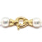 Collier Collier de perles dorées et blanches en or jaune 18 carats 58 Facettes BVP-COL-0092