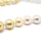 Collier Collier de perles dorées et blanches en or jaune 18 carats 58 Facettes BVP-COL-0092