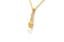 Pendentif Pendentif années 70 en or jaune 18 carats et perle 58 Facettes 23909