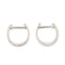 Boucles d'oreilles Boucles d'oreilles créoles en or blanc 18 carats et diamants 58 Facettes BVP-BDO-0093