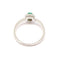 Bague 54 Bague en or blanc 18 carats, émeraude et diamants 58 Facettes BVP-BAG-0098