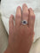 53 Bague en or blanc avec alexandrite ALGT 0,77 ct et diamants 58 Facettes ring