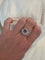 53 Bague en or blanc avec alexandrite ALGT 0,77 ct et diamants 58 Facettes ring