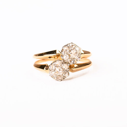 Anillo Toi&Moi margaritas diamantes oro y platino_face.jpg
