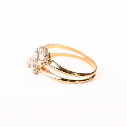 Anillo Toi&Moi margaritas diamantes oro y platino_perfil.jpg