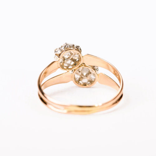 Anillo Toi&Moi margaritas diamantes oro y platino_reverso.jpg
