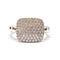 Bague 53 Bague pavée en or blanc 18 carats et diamants 58 Facettes BVP-BAG-0105
