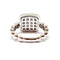 Bague 53 Bague pavée en or blanc 18 carats et diamants 58 Facettes BVP-BAG-0105