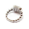 Bague 53 Bague pavée en or blanc 18 carats et diamants 58 Facettes BVP-BAG-0105