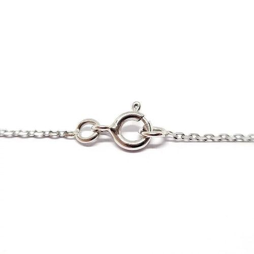 Collier Collier solitaire en or blanc 18 carats avec émeraude 58 Facettes BVP-COL-0106