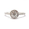 Bague 54 Solitaire - Bague en or blanc 18 carats et diamants 58 Facettes BVP-BIJ-0107