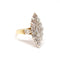Bague 54 Bague marquise en or jaune et blanc 18 carats sertie de diamants 58 Facettes BVP-BAG-0110