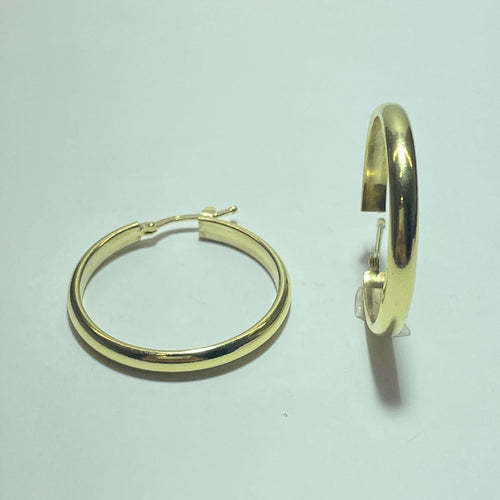 Boucles d'oreilles Boucles d'oreilles créoles en or jaune 18K 58 Facettes 250317