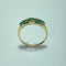 Bague 58 Bague - Diamant et pierres vertes en or jaune 58 Facettes 250277