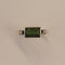 Bague 56 Bague - Tourmaline verte et diamants en or jaune 14 carats 58 Facettes 250112
