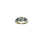 Bague Bague trilogie saphir et diamants en or jaune 58 Facettes 250196