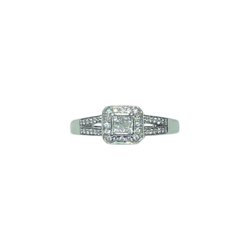 Bague Bague - Diamants en or blanc 18 carats 58 Facettes 250168