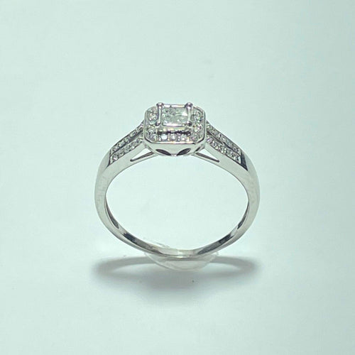 Bague Bague - Diamants en or blanc 18 carats 58 Facettes 250168