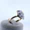 Bague Bague - Pierre centrale taille poire en or jaune 58 Facettes 250164