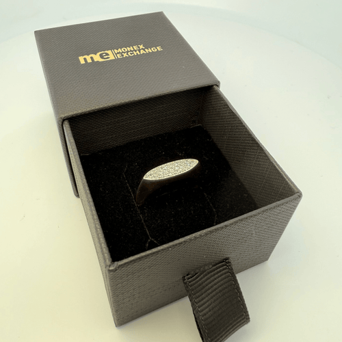 Bague Bague pavée scintillante en or jaune 58 Facettes 250003