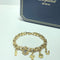 Bracelet Chopard Genève - Bracelet à breloques en or jaune 3 diamants 58 Facettes 250056