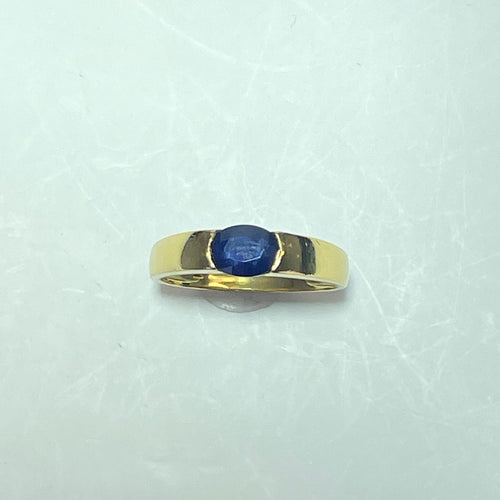 Bague Bague saphir en or jaune 58 Facettes 250078
