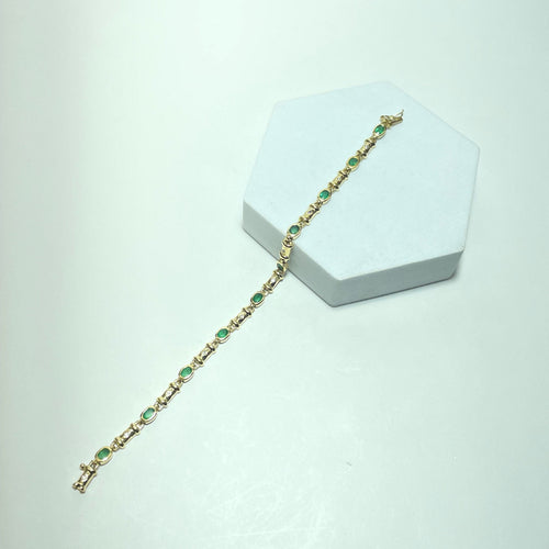 Bracelet Bracelet - Bracelet en or jaune 18 carats et diamants 58 Facettes 260005