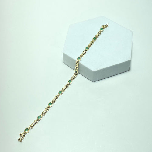 Bracelet Bracelet - Bracelet en or jaune 18 carats et diamants 58 Facettes 260005