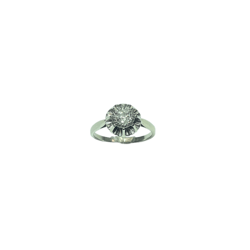 18-carat white gold ring with 0.35 ct diamond 