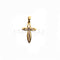 Pendentif Pendentif croix bicolore en or 18 carats 58 Facettes 47298101