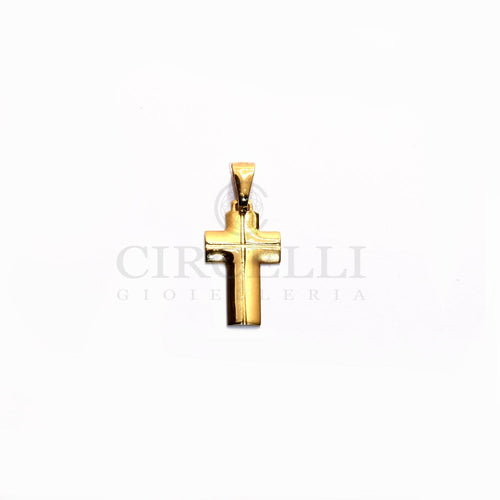 Pendentif Pendentif croix en or jaune 18 carats 58 Facettes 47298057