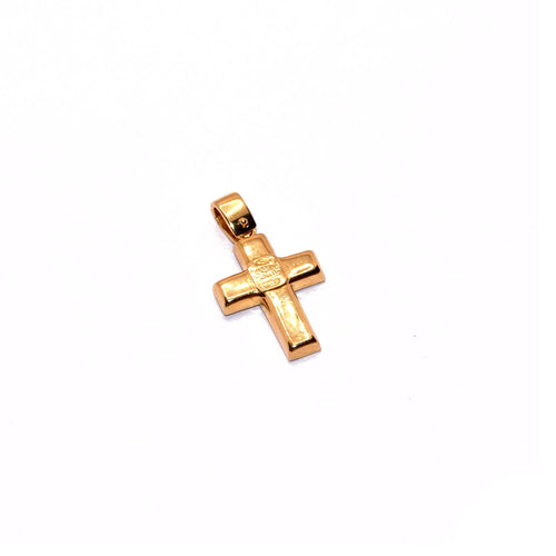 Pendentif Pendentif croix en or jaune 18 carats et nacre 58 Facettes 47297913