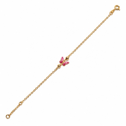 Bracelet Bracelet papillon en or jaune 18 carats émaillé 58 Facettes CA02OG02C0HFC