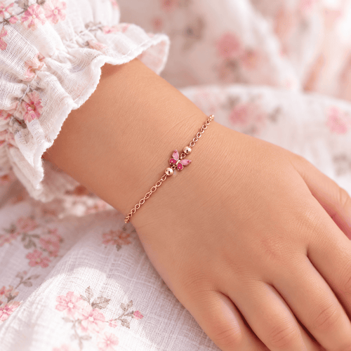Bracelet Bracelet papillon en or jaune 18 carats émaillé 58 Facettes CA02OG02C0HFC