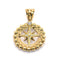 Pendentif Ciondolo Rosa dei Venti en or jaune 18 carats 58 Facettes 93482431