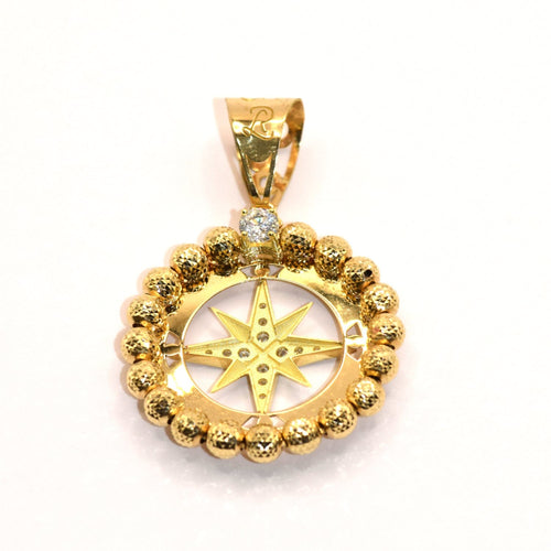 Pendentif Ciondolo Rosa dei Venti en or jaune 18 carats 58 Facettes 93482431