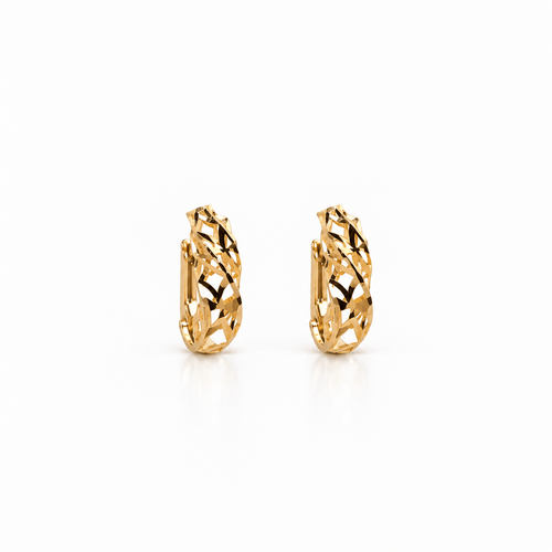 Boucles d'oreilles Boucles d'oreilles lobe torchon en or jaune 18 carats 58 Facettes MA00OG71D00FH