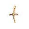Pendentif Pendentif croix stylisée avec Christ en or jaune 18 carats 58 Facettes NG00GB11A00BA