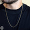 Collier Collier tubulaire en or bicolore 18 carats 58 Facettes HF00GB16D0ACE