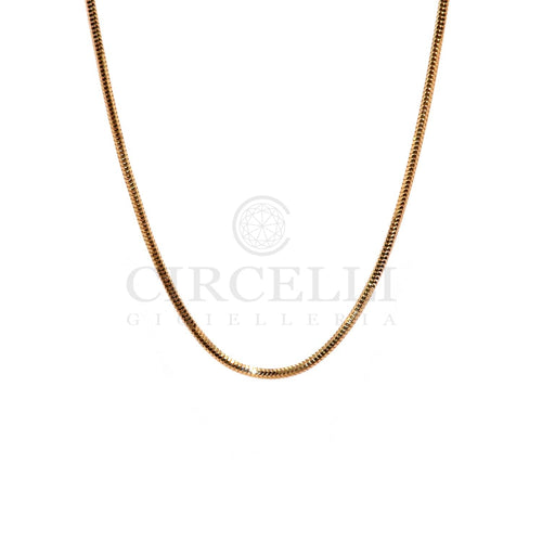 Collier Collier maille Coda di Topo en or jaune 18 carats 58 Facettes HG00OG02B8BOH