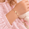 Bracelet Bracelet plaque fillette en or jaune 18 carats 58 Facettes 47298804