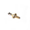 Pendentif Croix bicolore - Pendentif en or 18 carats et diamant 58 Facettes 47297999