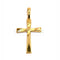 Pendentif Croix stylisée en or jaune 18 carats 58 Facettes 93483100