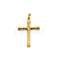 Pendentif Croix stylisée en or jaune 18 carats 58 Facettes 93483049