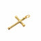 Pendentif Croix stylisée en or jaune 18 carats 58 Facettes 93483049