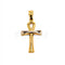 Pendentif Pendentif croix égyptienne bicolore en or 18 carats 58 Facettes 93483025
