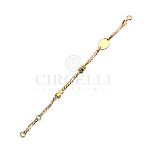 Bracelet Bracelet bicolore ourson en or 18 carats 58 Facettes CB00GB27G05SF