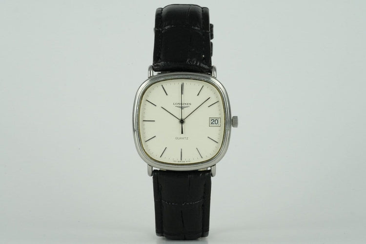 Montre Longines TV - Montre quartz en acier 58 Facettes TOT-01495