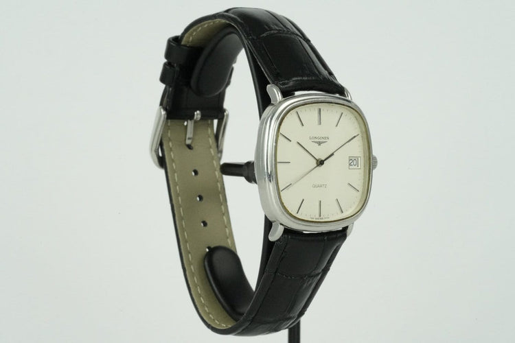 Montre Longines TV - Montre quartz en acier 58 Facettes TOT-01495