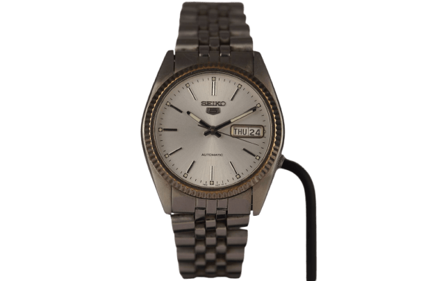 Seiko 5 Automatic - Zegarek SNXJ89 ze stali 